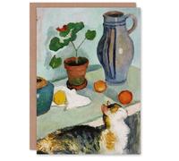 Artery8 August Macke Art Card Still Life With a Cat Oil Painting