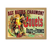 Artery8 Aux Buttes Chaumont Jouets French Ad Monica's Apartment Friends Artwork Framed Wall Art Print 18X24 Inch francés pared