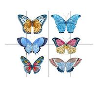 Artery8 Butterflies Vector Watercolour XL Giant Panel Poster (8 Sections) Acuarela Póster