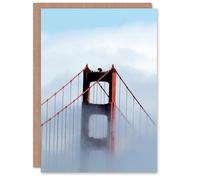 Artery8 Carol M Highsmith Art Card Fog Rolls Across Golden Gate Bridge