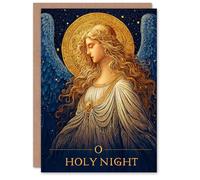 Artery8 Christmas Card O Holy Night Beautiful Roman Style Angel