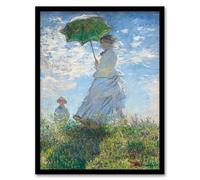 Artery8 Claude Monet Madame Monet and Her Son Framed Wall Art Print Home Décor A4
