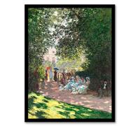 Artery8 Claude Monet Monceau Park in the Afternoon Framed Wall Art Print Home Décor A3