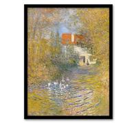 Artery8 Claude Monet The Geese Impressionist Painting Framed Wall Art Print Home Décor A3