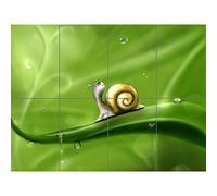 Artery8 Cute Snail Rain XL Giant Panel Poster (8 Sections) Linda Lluvia Póster