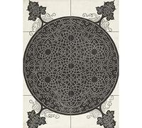 Artery8 Da Vinci Durer Embroidery Flower Motifs Design XL Giant Panel Poster (8 Sections) Flor Diseño Póster