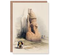 Artery8 David Roberts Art Card Luxor Temple Ramses II Statue