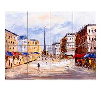 Artery8 European Cityscape Painting XL Giant Panel Poster (8 Sections) Europa Paisaje urbano Pintura Póster