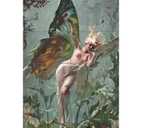 Artery8 Falero Female Butterfly Painting XL Giant Panel Poster (8 Sections) Mariposa Pintura Póster