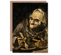 Artery8 Francisco Goya Art Card Old Ones Eating Soup Witchy Brew Detail