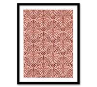 Artery8 GA and MA Audsley Antique Botanical Greek Pattern Framed Wall Art Print Home Décor A3