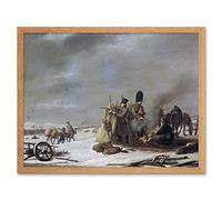 Artery8 Hari 1812 Napoleon'S Retreat From Russia Painting Art Print Framed Poster Wall Decor 12x16 inch De Rusia Pintura Pster pared