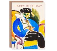 Artery8 Henry Lyman Sayen Birthday Card Woman on Chair Abstract Painting