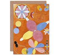 Artery8 Hilma Af Klint Group Iv No 4 Ten Largest Asbtract Fine Art Greeting Card Plus Envelope Blank Inside Grupo
