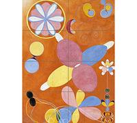Artery8 Hilma Af Klint Group Iv No 4 Ten Largest Asbtract XL Giant Panel Poster (8 Sections) Grupo Póster
