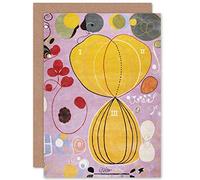 Artery8 Hilma Af Klint Group Iv No 7 Ten Largest Adulthood Fine Art Greeting Card Plus Envelope Blank Inside Grupo
