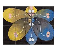 Artery8 Hilma Af Klint Group Vi Evolution No 9 Abstract XL Giant Panel Poster (8 Sections) Grupo Resumen Póster