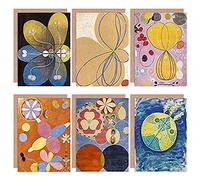 Artery8 Hilma af Klint Primordial Youth Abstract Adulthood Star Evolution Fine Art Greeting Card Pack of 6 Resumen Estrella