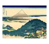 Artery8 Hokusai 36 Views Fuji Cushion Pine Woodblock Japan Art Print Canvas Premium Wall Decor Poster Mural Ver Madera Japón pared Póster