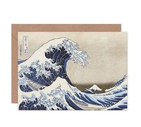 Artery8 Hokusai Under Wave Kanagawa 36 Views Mount Fuji Fine Art Greeting Card Plus Envelope Blank Inside Ver