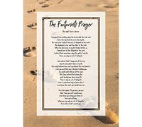 Artery8 Jesus Lord Footprints In The Sand Poem Inspirational Unframed Wall Art Print Poster Home Decor Premium