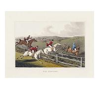 Artery8 John Heaviside Clark Fox Hunting Large XL Wall Art Canvas Print pared
