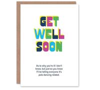 Artery8 Joke Telling Everybody It's Pole Dancing Accident Get Well Card