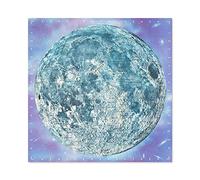 Artery8 Map Hammond 1966 Moon Chart Space Lunar Diagram Large Wall Art Poster Print Thick Paper 24X24 Inch Mapa Luna Espacio pared Impresión del cartel