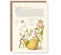 Artery8 Model Book of Calligraphy Art Card Beetle Flowers and Gourd