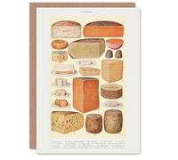 Artery8 Mrs Beeton Household Management Art Card Types of Cheese
