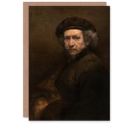 Artery8 Rembrandt van Rijn Art Card Self Portrait Oil Painting