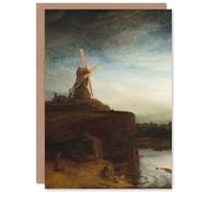 Artery8 Rembrandt van Rijn Art Card The Mill Landscape Painting