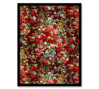 Artery8 Sir Matthew Digby Wyatt Vintage Floral Chintz Pattern Framed Wall Art Print Home Décor A3