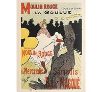 Artery8 Toulouse-Lautrec Dancer La Goulue Moulin Rouge Advert Large Wall Art Poster Print Thick Paper 18X24 Inch Bailarín Publicidad pared Impresión del cartel