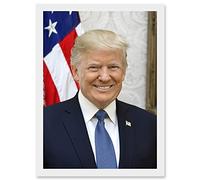 Artery8 Us President Donald Trump Photo A4 Artwork Framed Wall Art Print presidente Fotografía pared
