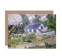 Artery8 Vincent Van Gogh Houses At Auvers Fine Art Greeting Card Plus Envelope Blank Inside Casa