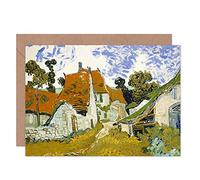Artery8 Vincent Van Gogh Street In Auvers Sur Oise Fine Art Greeting Card Plus Envelope Blank Inside Calle