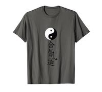 Artes Marciales Aikido Tao Yin Yang Símbolo Chino Caracteres Camiseta