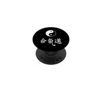 Artes Marciales Aikido Tao Yin Yang Símbolo Chino Caracteres PopSockets PopGrip Adhesivo