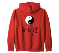 Artes Marciales Aikido Tao Yin Yang Símbolo Chino Caracteres Sudadera con Capucha