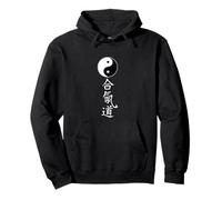 Artes Marciales Aikido Tao Yin Yang Símbolo Chino Caracteres Sudadera con Capucha