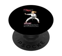 Artes Marciales: Chica Luchadora De Kárate PopSockets PopGrip Adhesivo