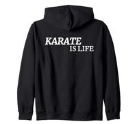 Artes Marciales Cinturón Negro Karate Es Vida (Texto Traserto) Sudadera con Capucha