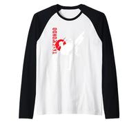Artes Marciales de Taekwondo Camiseta Manga Raglan