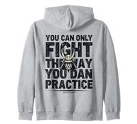 Artes marciales forma de práctica, backprint Sudadera con Capucha