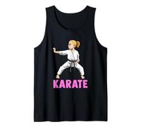 Artes Marciales Japonesas: Chica Luchadora De Karate Camiseta sin Mangas