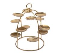 Artesà - Árbol de servir canapé de latón, soporte con bandejas de