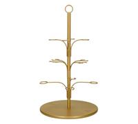 Artesà Árbol para servir cócteles y aperitivos de acero inoxidable, 34 x 54 cm, en caja de regalo, dorado