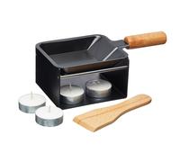 Artesà set de mini parrillas raclette para derretir queso, metal, 5 p