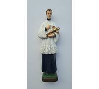 ArteSacraCaravaggio - Estatua de San Luis Gonzaga 20 cm (7,87 pulgadas) de mármol resina llena decorada a mano de producción artesanal italiana